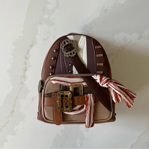 Loungefly Jack Sparrow Pirates of the Caribbean Cosplay Mini Backpack NWT